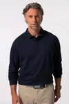 Boston Park Poloshirt Langarm Dunkelblau/Blau