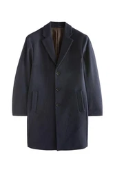 Next Kurzmantel Epsom-Mantel Dunkelblau/Hellblau/Blau