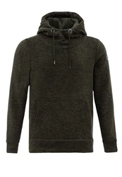 RedBridge Hoodie mit Kängurutasche hoher Kragen Grün