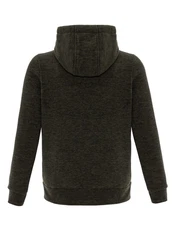 RedBridge Hoodie mit Kängurutasche hoher Kragen Grün
