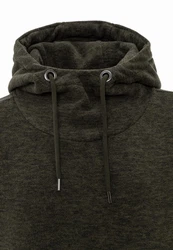 RedBridge Hoodie mit Kängurutasche hoher Kragen Grün