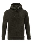 RedBridge Hoodie mit Kängurutasche hoher Kragen Dunkelgrün/Khaki