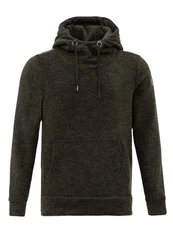 RedBridge Hoodie mit Kängurutasche hoher Kragen Grün