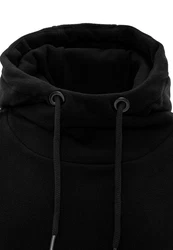 RedBridge Hoodie mit Kängurutasche hoher Kragen Schwarz