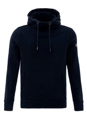 RedBridge Hoodie mit Kängurutasche hoher Kragen Dunkelblau/Blau