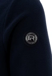 RedBridge Hoodie mit Kängurutasche hoher Kragen Dunkelblau/Blau
