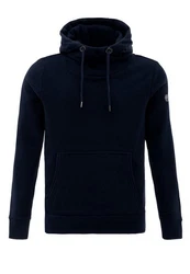 RedBridge Hoodie mit Kängurutasche hoher Kragen Dunkelblau/Blau