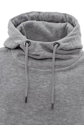 RedBridge Hoodie mit Kängurutasche hoher Kragen Grau