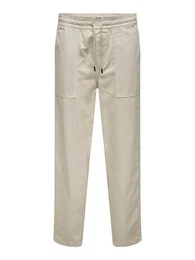 Stoffhose - weite Baggy Hose mit Kordelzug - ONSSINUS LOOSE