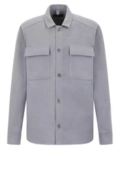 Drykorn Langarmhemd Jackenblazer Selton Hellgrau/Grau