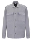 Drykorn Langarmhemd Jackenblazer Selton Hellgrau/Grau