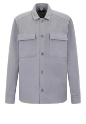 Drykorn Langarmhemd Jackenblazer Selton Hellgrau/Grau