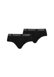 PUMA BODYWEAR BASIC BRIEF Logo Webbund Schwarz/Lila