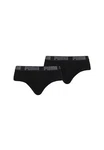PUMA BODYWEAR BASIC BRIEF Logo Webbund Schwarz/Lila