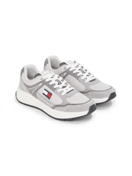 Tommy Jeans TJM RUNNER MIX MATERIAL Keilsneaker Grau/Hellgrau