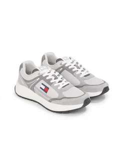 Tommy Jeans TJM RUNNER MIX MATERIAL Keilsneaker Grau/Hellgrau
