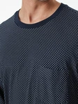 Schiesser Pyjama Schlafanzug Comfort Essentials Dunkelblau/Grau