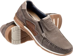 Franco Bettoni Mokassin Grau/Braun/Beige/Khaki