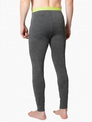 Odlo Lange Unterhose BL BOTTOM NATURAL PERFORM dunkelgrau melange/scharfgrün
