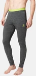 Odlo Lange Unterhose BL BOTTOM NATURAL PERFORM dunkelgrau melange/scharfgrün