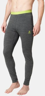 Odlo Lange Unterhose BL BOTTOM NATURAL PERFORM dunkelgrau melange/scharfgrün