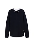 TOM TAILOR Denim 2-in-1 Pullover Dunkelblau/Hellblau/Blau