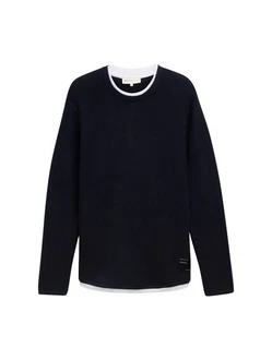 TOM TAILOR Denim 2-in-1 Pullover TOM TAILOR Denim 2-in-1 Pullover