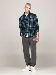 Tommy Jeans Langarmhemd TJM REG CHECK FLANNEL SHIRT EXT Dunkelgrün/Türkis/Dunkelblau/Blau