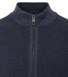 CASAMODA Strickjacke uni Dunkelblau/Blau