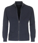 CASAMODA Strickjacke uni Dunkelblau/Blau