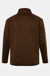 JP1880 Fleecejacke Strickfleece-Jacke Braun