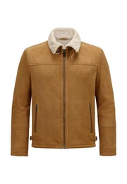 Lederjacke - Hochwertige Velourslederjacke -MSDomenic
