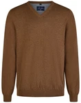 MARVELIS V-Ausschnitt Pullover Casual Fit Braun