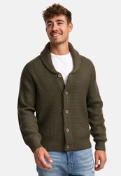 Indicode Sweatjacke INBrandox Dunkelgrün/Khaki