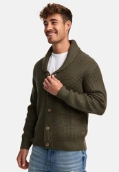 Indicode Sweatjacke INBrandox Dunkelgrün/Khaki