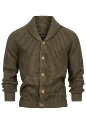 Indicode Sweatjacke INBrandox Dunkelgrün/Khaki