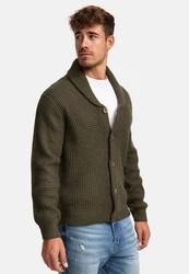 Indicode Sweatjacke INBrandox Dunkelgrün/Khaki