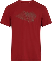 McKINLEY Kurzarmshirt Hemo II ROT DUNKEL/NEUTRAL OLIVE/METALLIC SILBER