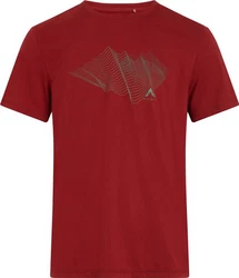 McKINLEY Kurzarmshirt Hemo II ROT DUNKEL/NEUTRAL OLIVE/METALLIC SILBER