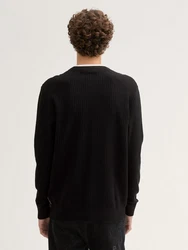 TOM TAILOR Strickpullover Schwarz