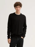 TOM TAILOR Strickpullover Schwarz
