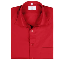 GREIFF Kurzarmhemd BASIC Corporate Hemd Herren Rot (47/48)