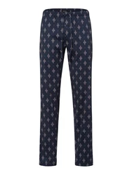 Hanro Pyjamahose Night & Day Dunkelblau/Blau/Hellblau