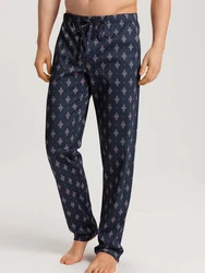 Hanro Pyjamahose Night & Day Dunkelblau/Blau/Hellblau