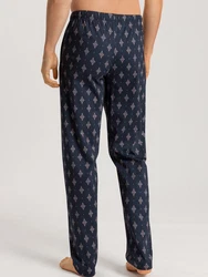Hanro Pyjamahose Night & Day Dunkelblau/Blau/Hellblau