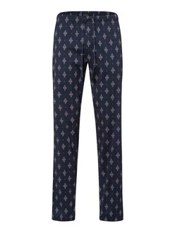 Hanro Pyjamahose Night & Day Dunkelblau/Blau/Hellblau