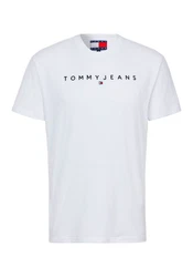 Tommy Jeans T-Shirt Weiß/Hellblau/Dunkelblau