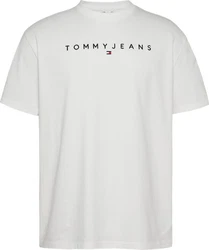 Tommy Jeans T-Shirt Weiß/Hellblau/Dunkelblau