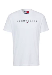 Tommy Jeans T-Shirt Weiß/Hellblau/Dunkelblau