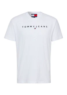Tommy Jeans T-Shirt Weiß/Hellblau/Dunkelblau